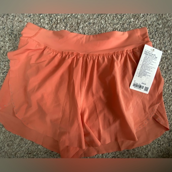 lululemon athletica Pants - Coral fast and free Athletic Shorts